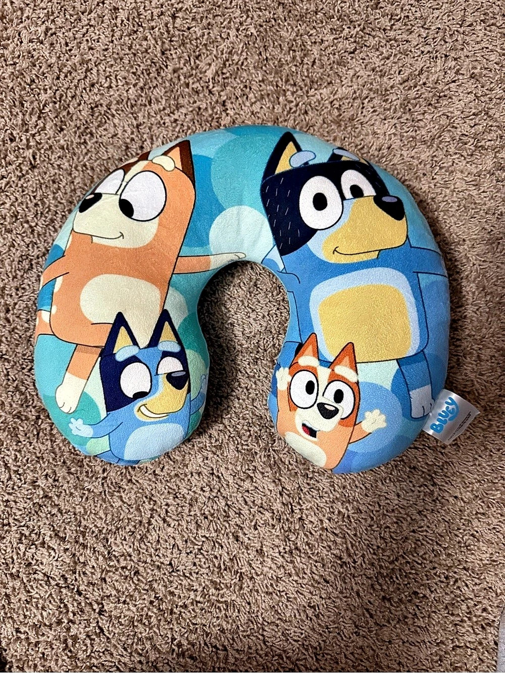 Bluey neck pillow Character Travel Neck Pillow